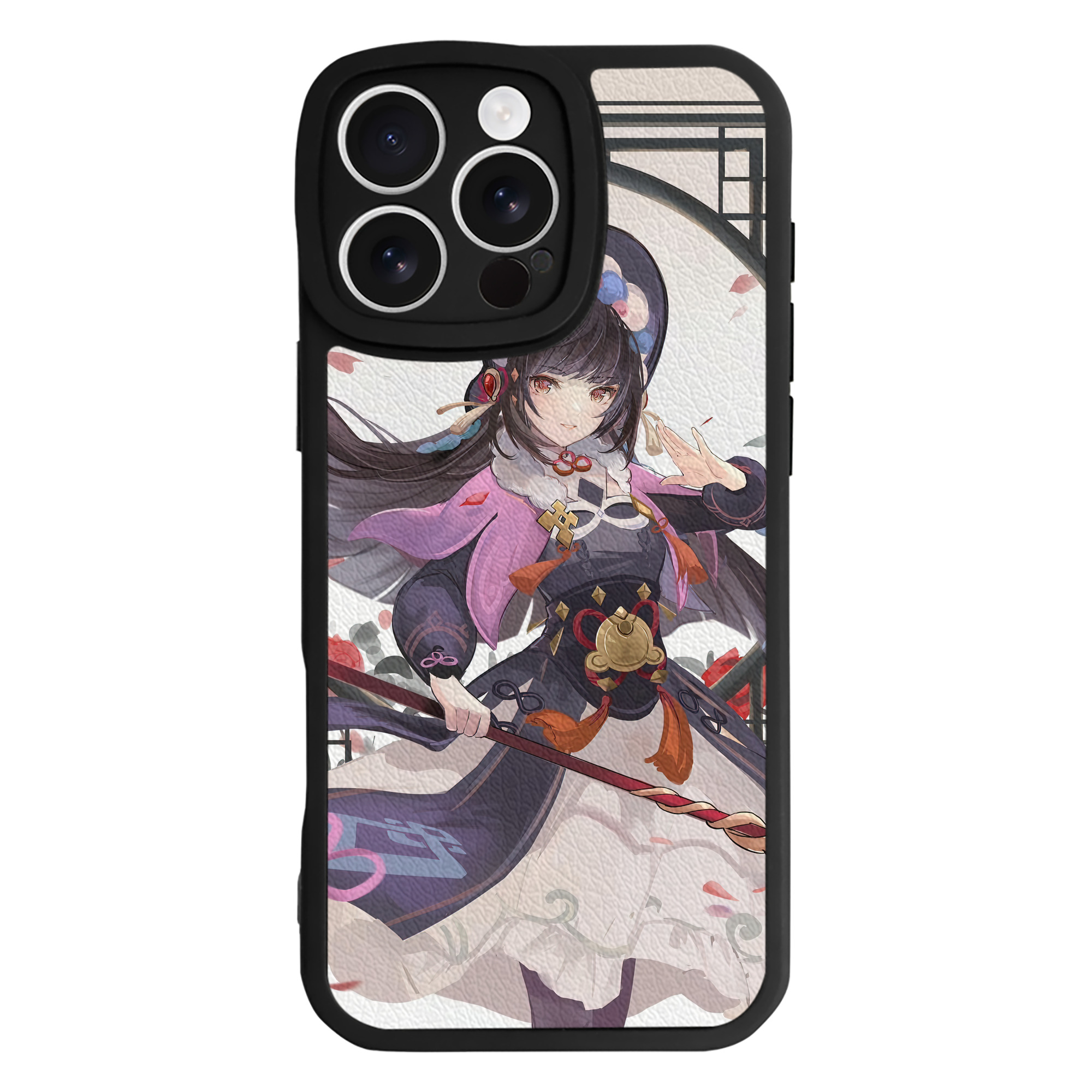 げんし神 genshin 【iPhone 16シリーズ対応】シリコンスマホケース（レザー調） 材質：シリコン